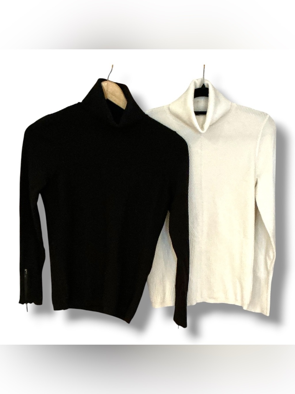 Two White House, Black market turtleneck sweaters